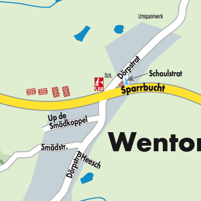 Stadtplan Wentorf (Amt Sandesneben)