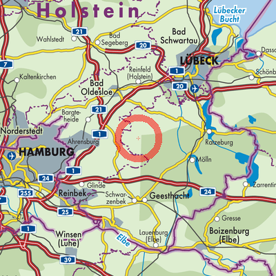 Landkarte Wentorf
