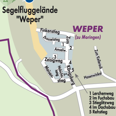 Stadtplan Weper