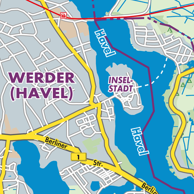 Werder Havel Stadtpl ne Und Landkarten Werder Havel Stadtpl ne Und Landkarten
