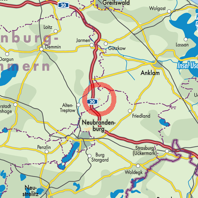 Landkarte Werder