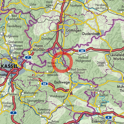 Landkarte Werleshausen