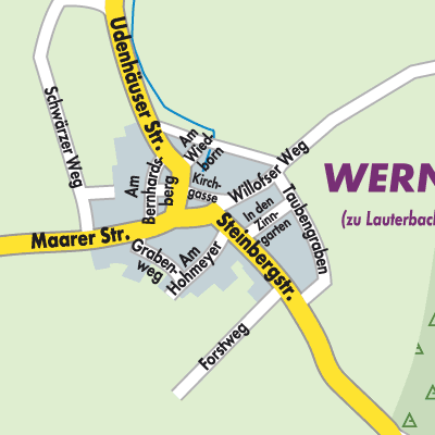 Stadtplan Wernges