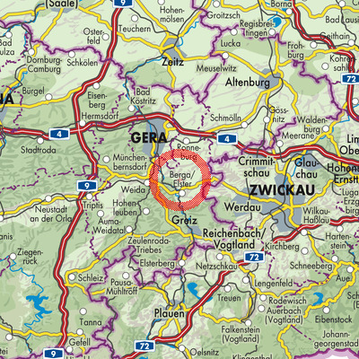 Landkarte Wernsdorf