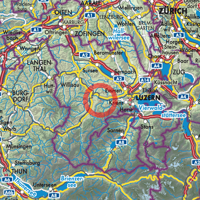 Landkarte Werthenstein