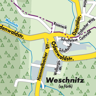 Stadtplan Weschnitz