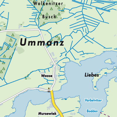 Übersichtsplan West-Rügen