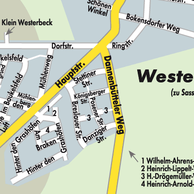 Stadtplan Westerbeck