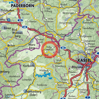 Landkarte Wetterburg