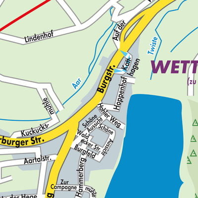 Stadtplan Wetterburg