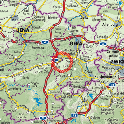 Landkarte Wetzdorf