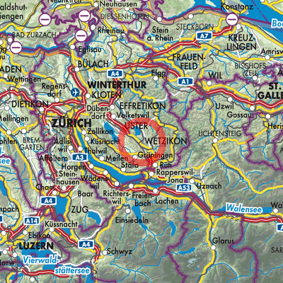 Landkarte Wetzikon (ZH)