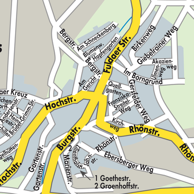 Stadtplan Weyhers