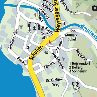 Stadtplan Weyregg am Attersee