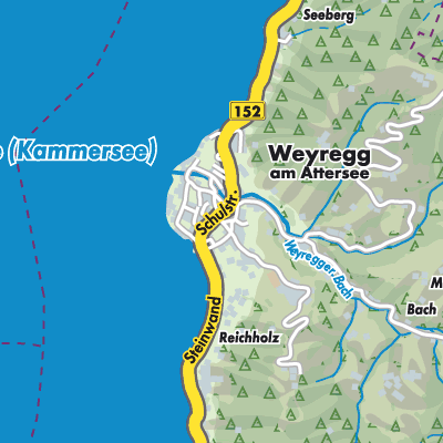 Übersichtsplan Weyregg am Attersee