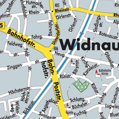Stadtplan Widnau
