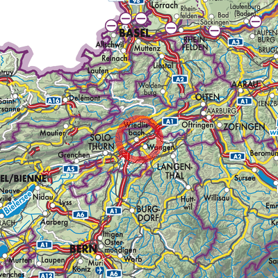 Landkarte Wiedlisbach