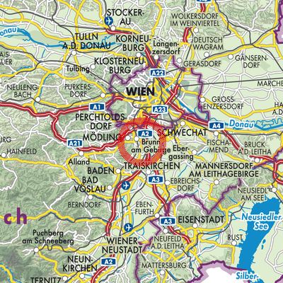 Landkarte Wiener Neudorf