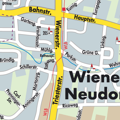 Stadtplan Wiener Neudorf