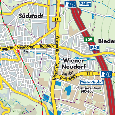 Übersichtsplan Wiener Neudorf