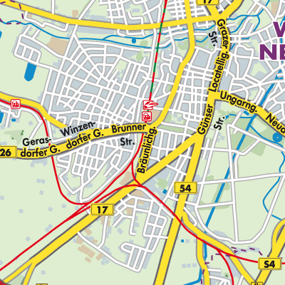 Übersichtsplan Wiener Neustadt