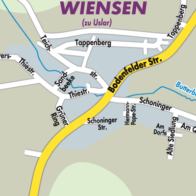 Stadtplan Wiensen