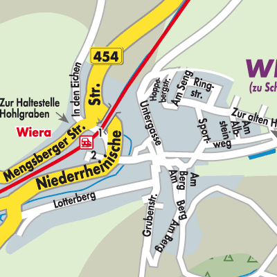 Stadtplan Wiera