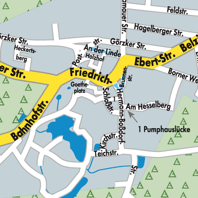 Stadtplan Wiesenburg/Mark
