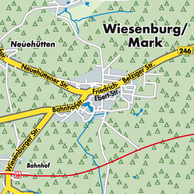 Übersichtsplan Wiesenburg/Mark