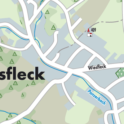 Stadtplan Wiesfleck