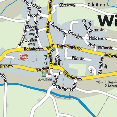 Stadtplan Wigoltingen