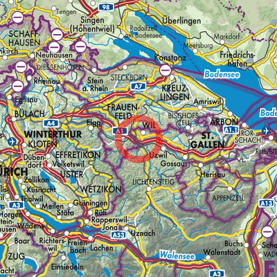Landkarte Wil (SG)