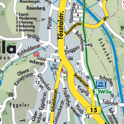 Stadtplan Wila