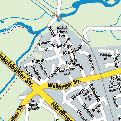 Stadtplan Wilburgstetten (VGem)