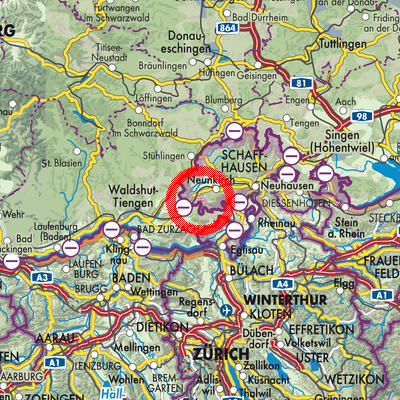Landkarte Wilchingen