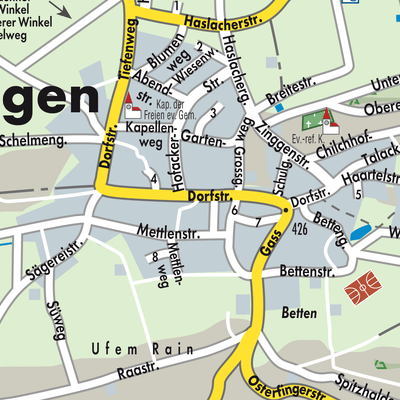 Stadtplan Wilchingen