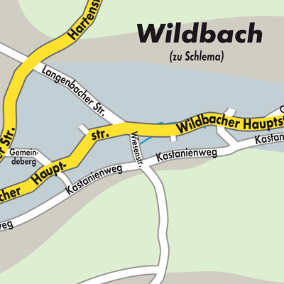 Stadtplan Wildbach