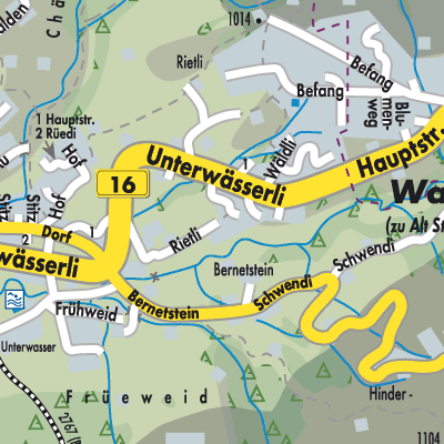 Stadtplan Wildhaus-Alt St. Johann