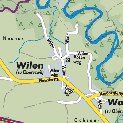 Stadtplan Wilen