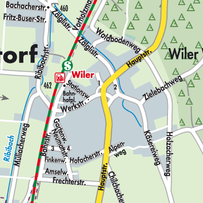Stadtplan Wiler bei Utzenstorf
