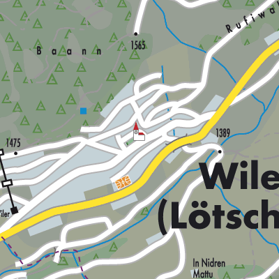 Stadtplan Wiler (Lötschen)