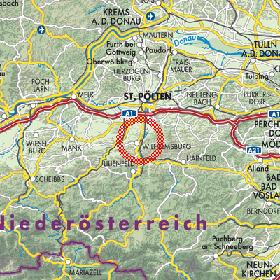 Landkarte Wilhelmsburg