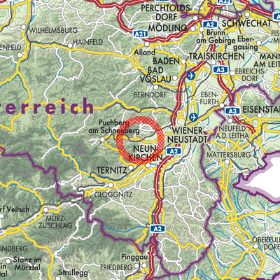 Landkarte Willendorf