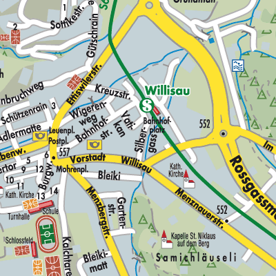 Stadtplan Willisau