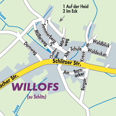 Stadtplan Willofs