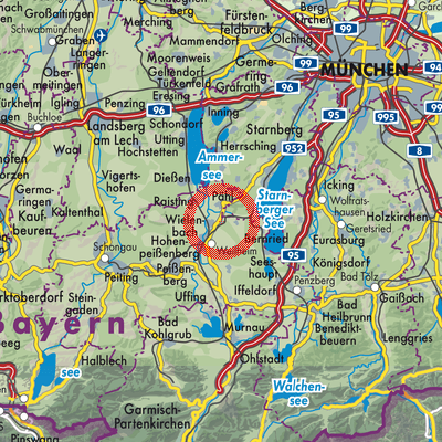 Landkarte Wilzhofen
