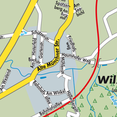 Stadtplan Wilzhofen