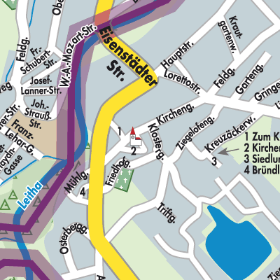 Stadtplan Wimpassing an der Leitha