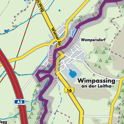 Übersichtsplan Wimpassing an der Leitha
