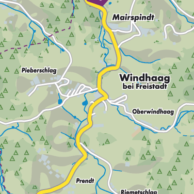 Übersichtsplan Windhaag bei Freistadt